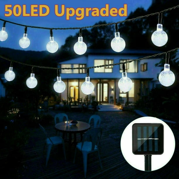 Solar Powered 50 LED String Light Garden Path Yard Decor Lamp Outdoor Waterproof Solar Powered 50 LED String Light Garden Path Yard Decor Lamp Outdoor Waterproof